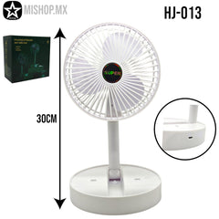 Ventilador Recargable Con Entrada V8 HJ-013