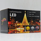 Serie de luces navideñas 100 led 7.5m hxd-2002