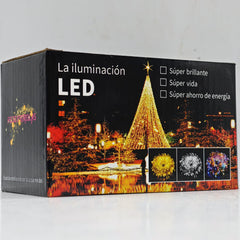 Serie de luces navideñas 100 led 7.5m hxd-2002