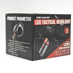 LAMPARA TACTICA LED ZOOM HEADLIGHT LJK DT-808-539