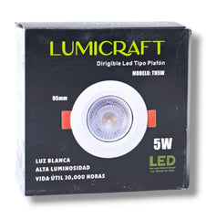 SET DE 2 DIRIGIBLES LED TIPO PLAFÓN 5W 95mm