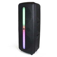 BOCINA PORTATIL CON MICROFONO Y LUZ   L282