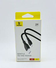 CABLE CARGA RAPIDA USB A LIGHTNING 2 METROS  BASEUS -CAB001-2M