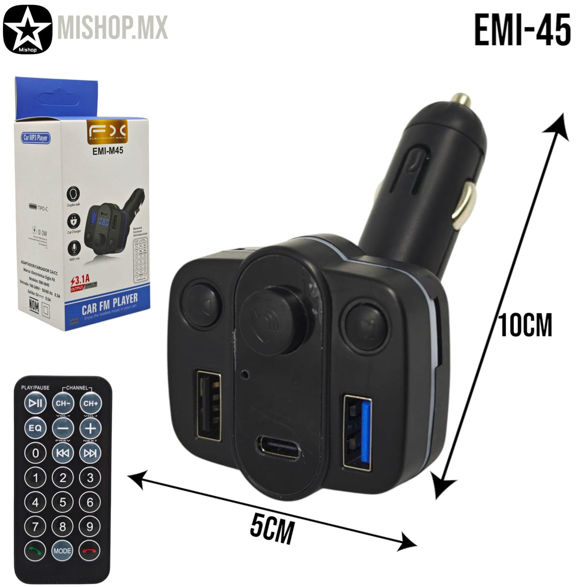 Cargador Para Auto Plug in FX EMI-45