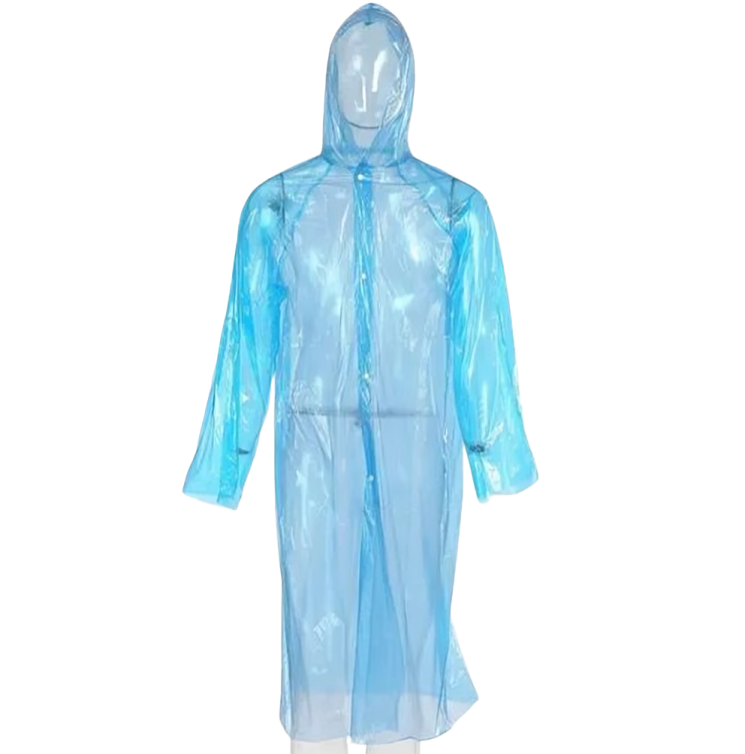 IMPERMEABLE DESECHABLE CON BOTONES PARA ADULTO
