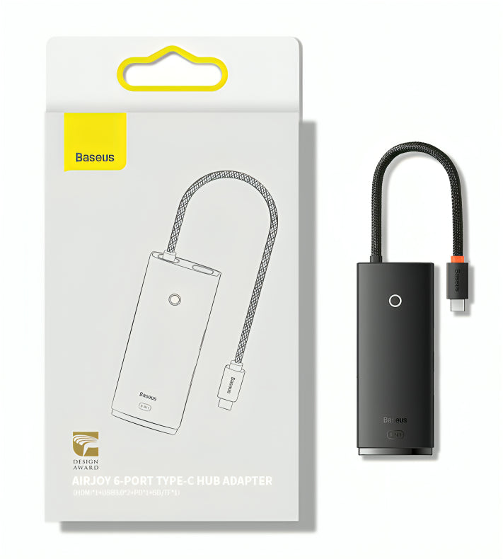 HUB adapatador Airjoy 6 Port Type C  HUB062,
