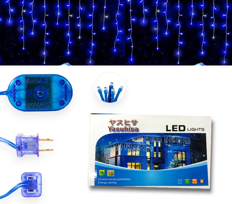 CASCADA  AZUL LED  4 M DP-1070